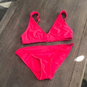 Hot pink bikini